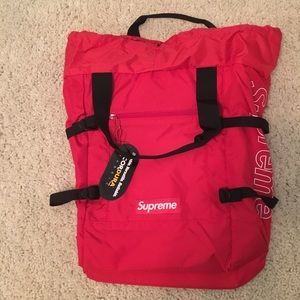 Supreme Red Tote Backpack 🎒